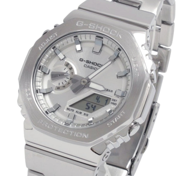 カシオ CASIO G-SHOCK GM-2110D-7A 腕時計 メンズ シルバー クオーツ アナログ